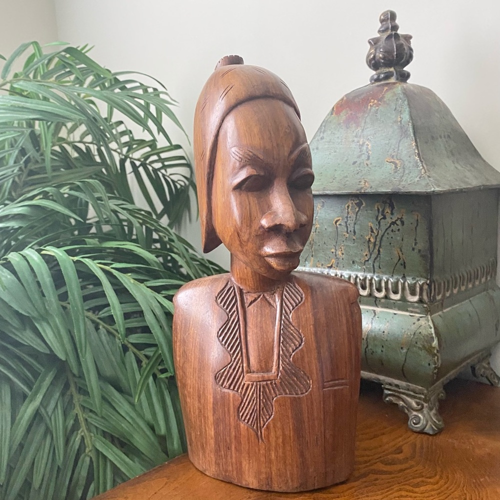 African Tribal Handcrafted Solid Wood Art